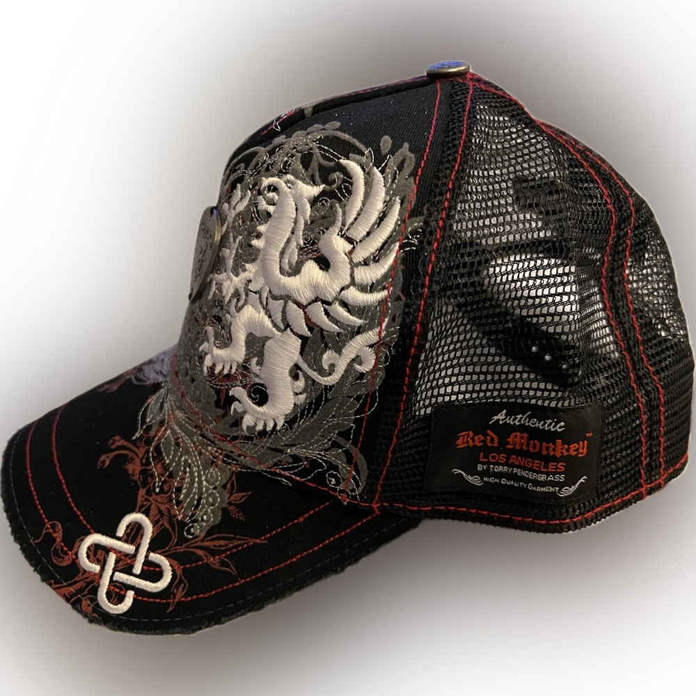 Red Monkey Double Falcon Cap - Picture 4 of 6